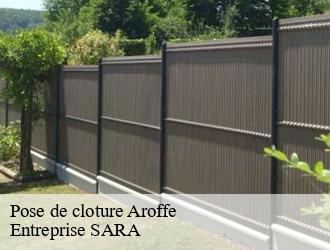 Pose de cloture  aroffe-88170 Entreprise SARA