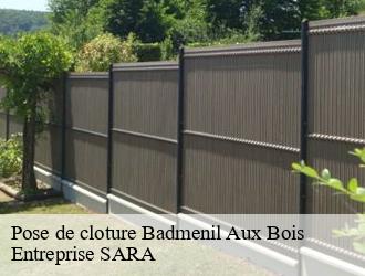 Pose de cloture  badmenil-aux-bois-88330 Entreprise SARA