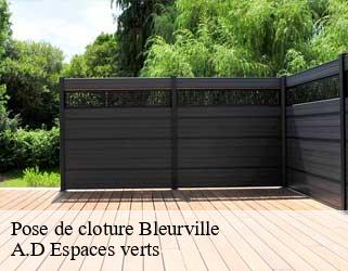 Pose de cloture  bleurville-88410 A.D Espaces verts