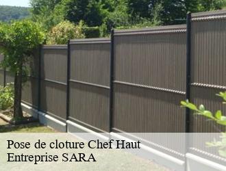 Pose de cloture  chef-haut-88500 Entreprise SARA