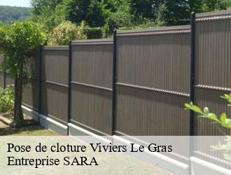 Pose de cloture  viviers-le-gras-88260 Entreprise SARA