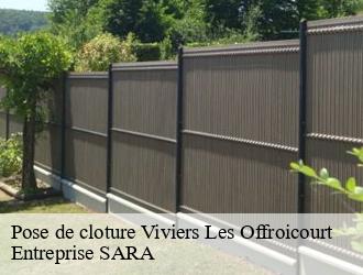 Pose de cloture  viviers-les-offroicourt-88500 Entreprise SARA